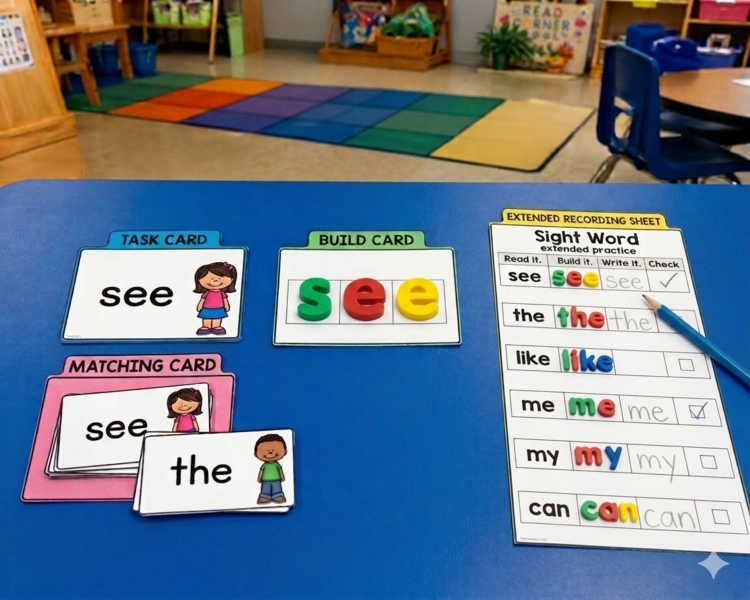 Sight Word Center Activities Starter Pack (4-in-1)