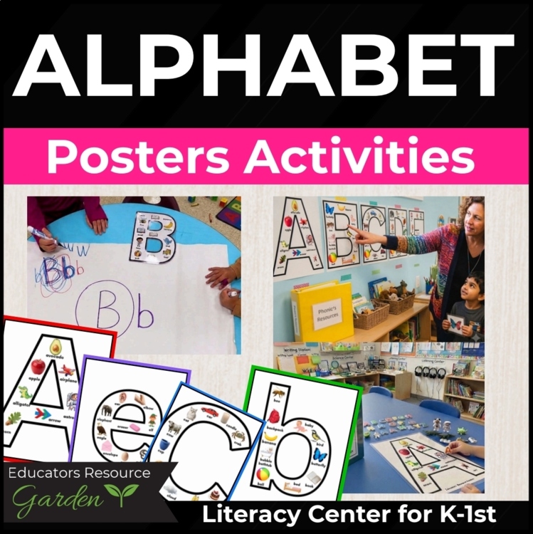 Alphabet Center Activities & Posters A–Z | Alphabet Literacy Center Full Kit