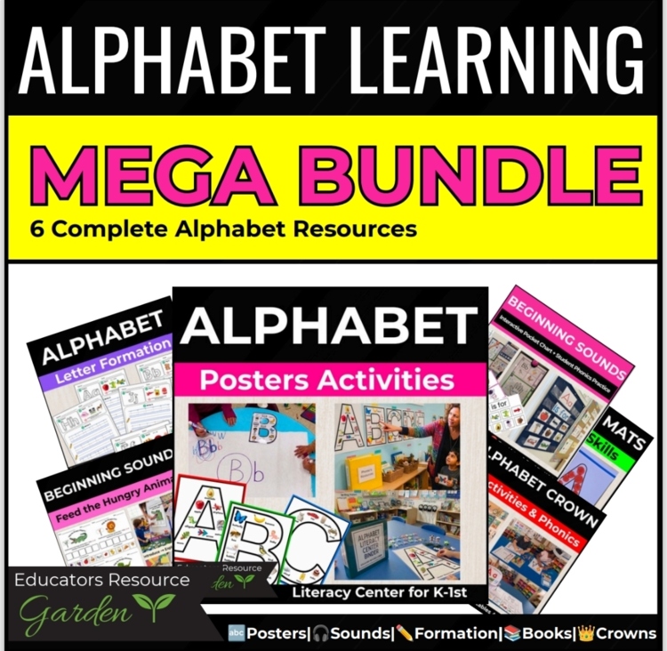 Back to School Alphabet & Beginning Sounds A-Z Bundle | Letter Sounds& Phonics
