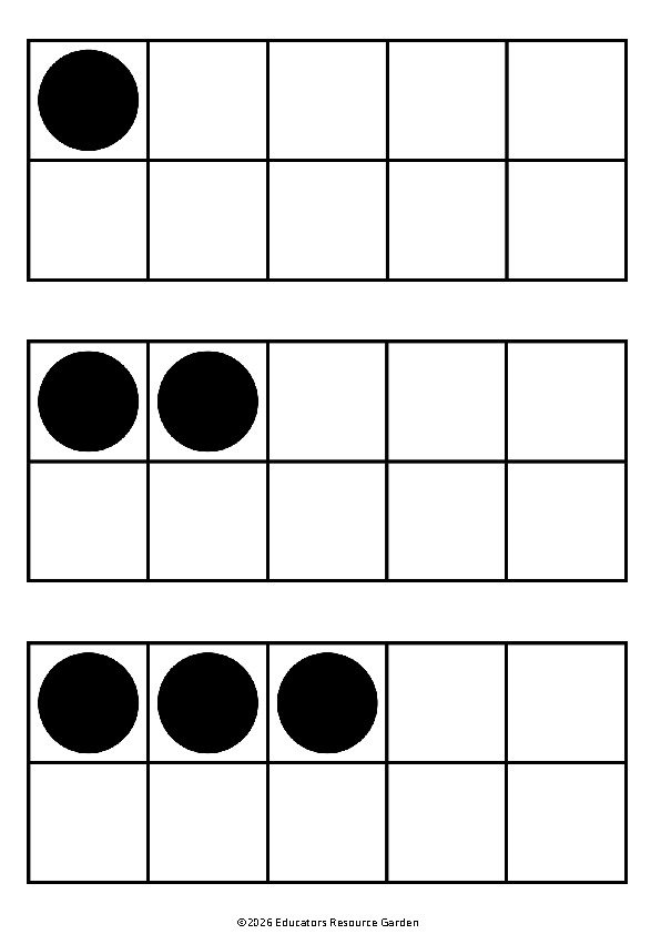 [FREE]Ten Frames1-10 Printable I Number Sense Activities I Counting Math Center
