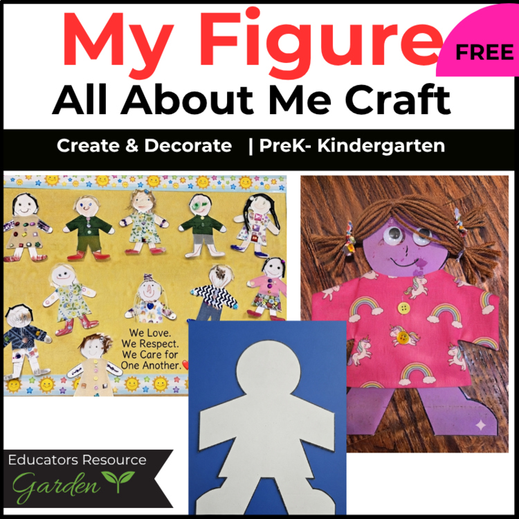 FREE My Figure Craft I All About Me Self-Awareness Craft I Back to School